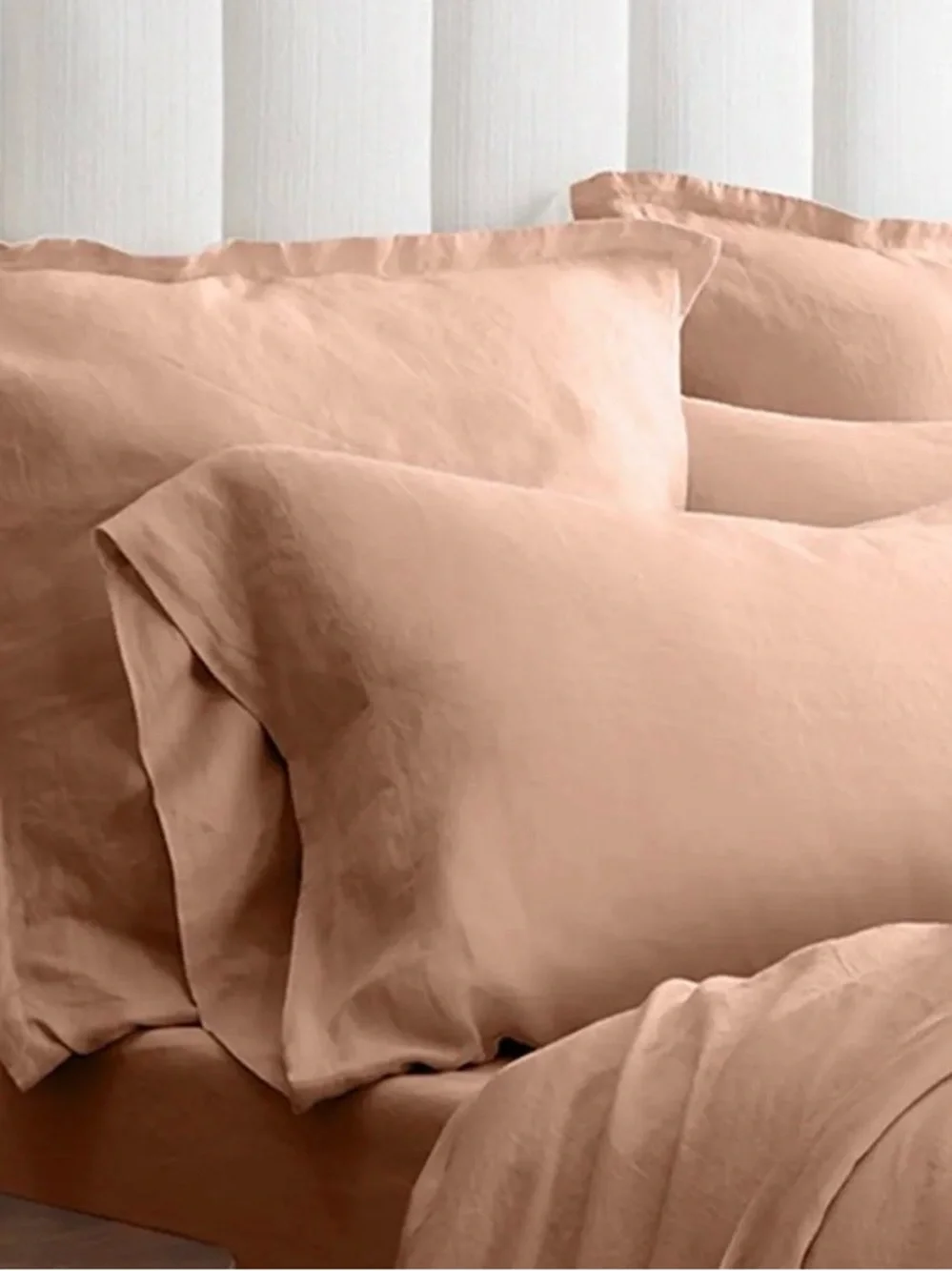 NWOT Quince European Linen Euro Sham, 26 X 26 (Desert Sunset)